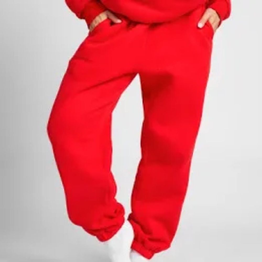 Comfrt Crimson Red Travel Sweatpants Unisex Medium